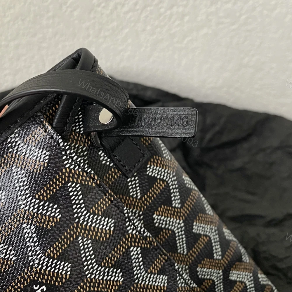 View 9 of 高仿Goyard*STLOUI8滿印Tote媽咪袋黑色大號免檢版