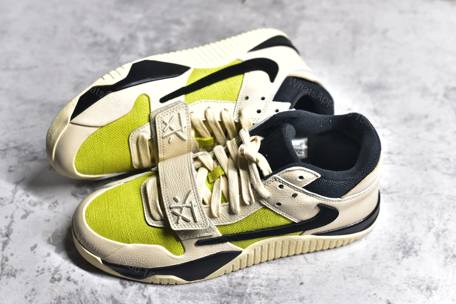 View 4 of Travis Scott x Jordan Jumpman Jack Bright Cactus Replica