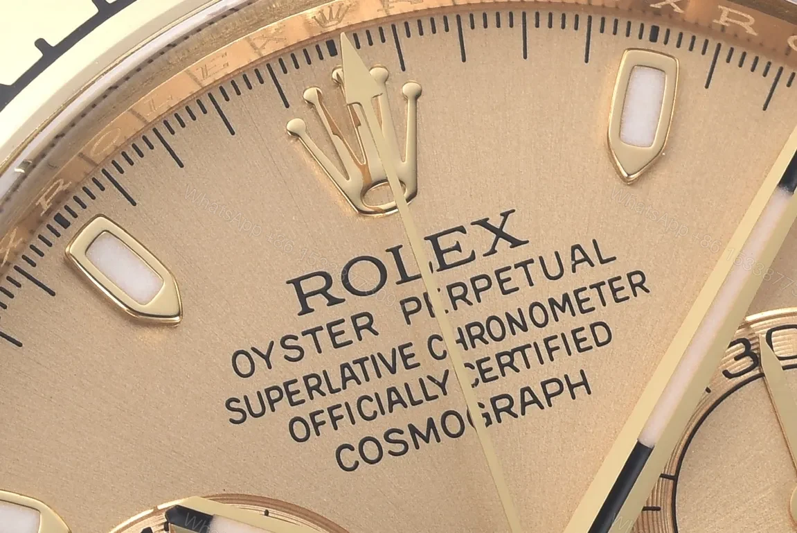 View 4 of 3A Factory Clean Factory Clean Rolex Daytona Gold Champagne Dial