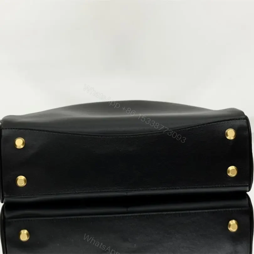 View 5 of 高仿Balenciaga*Rodeo系列V41000小牛皮手袋黑金中號免檢版