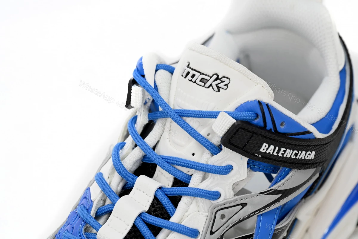 View 8 of Balenciaga Track 2 Sneaker Blue White 568614 W3AE2 4191