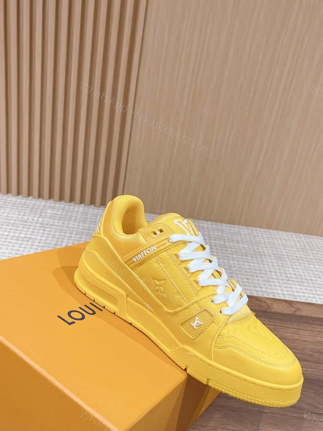View 3 of LOUIS VUITTON TRAINER SNEAKERS IN YELLOW – LSVT338