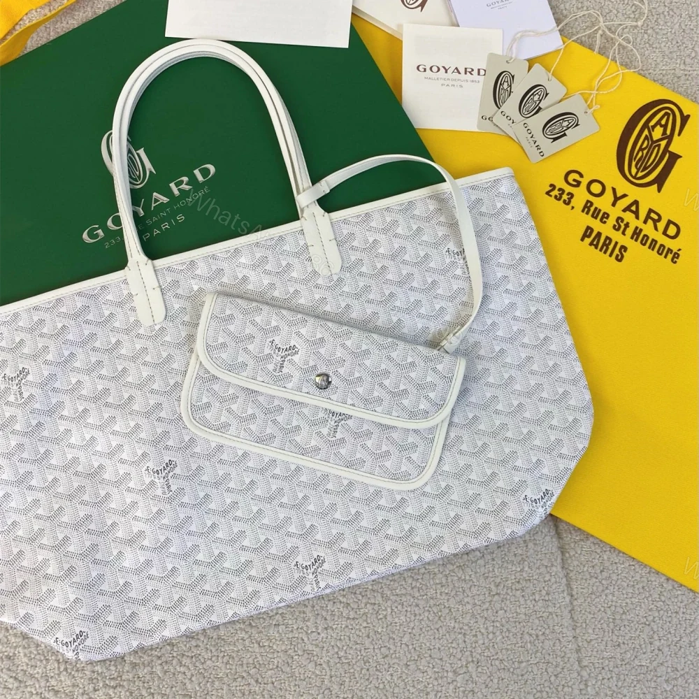 View 2 of 高仿Goyard*STLOUIC滿印Tote購物袋白色中號免檢版