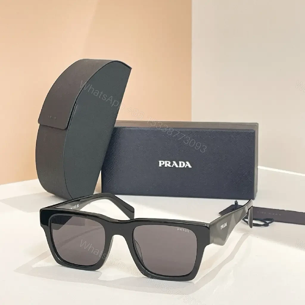 Modern Black Acetate Sunglasses with Polarized UV Protection — view 1