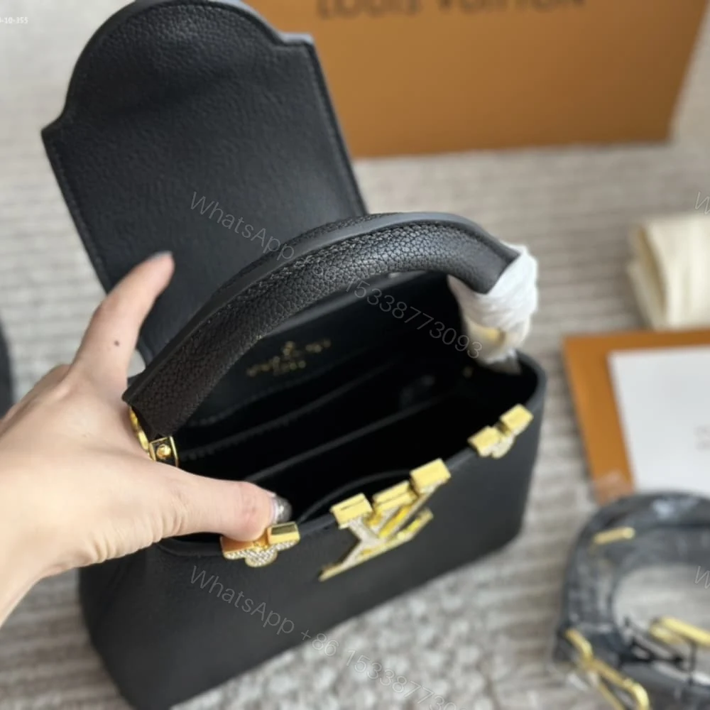 View 7 of Louis Vuitton Capucines Mini Black 20Cm M11342