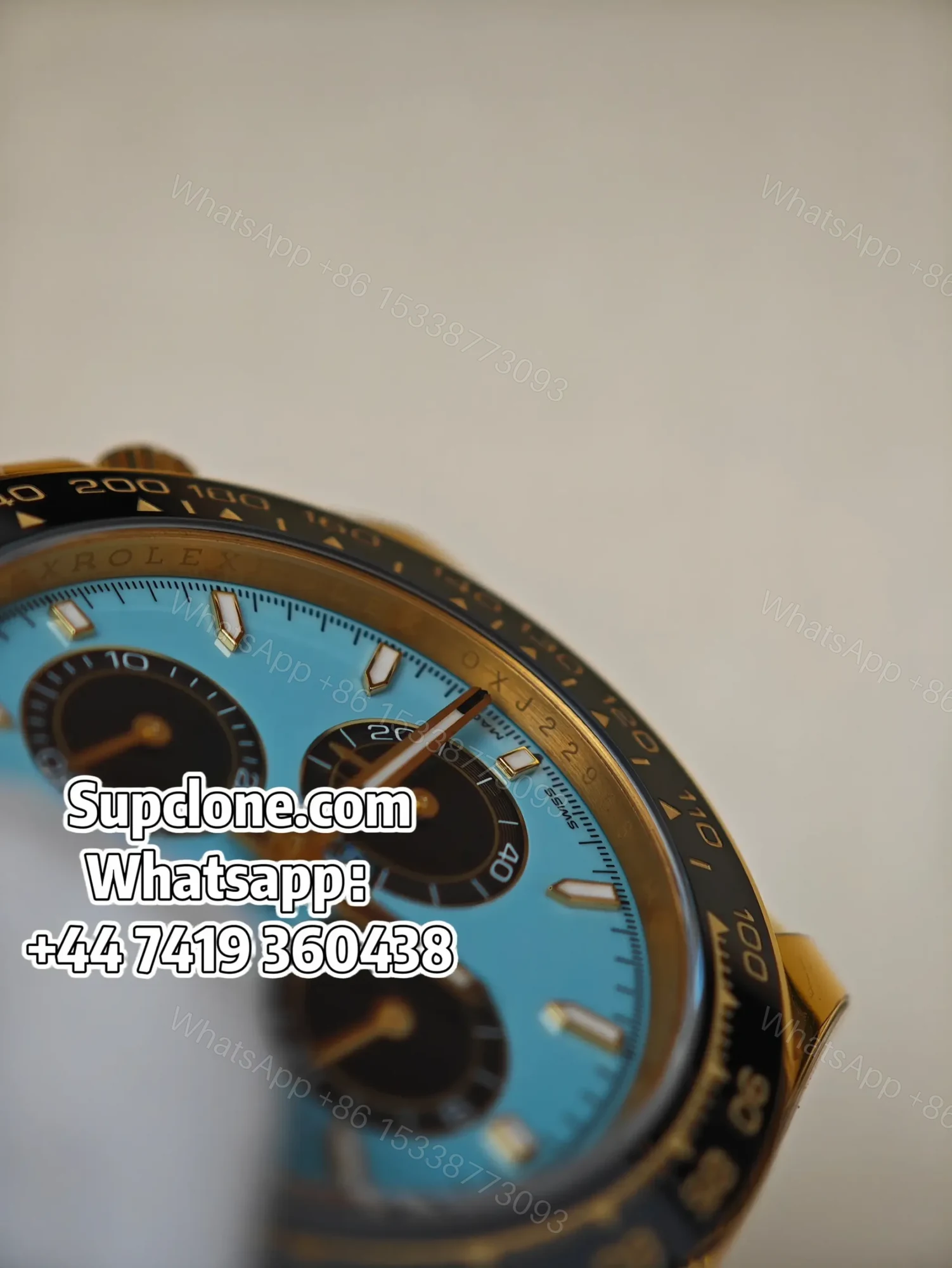 View 10 of Rolex Super Clone Daytona M126518LN-0014 Tiffany Blue Dial 4131 Movement
