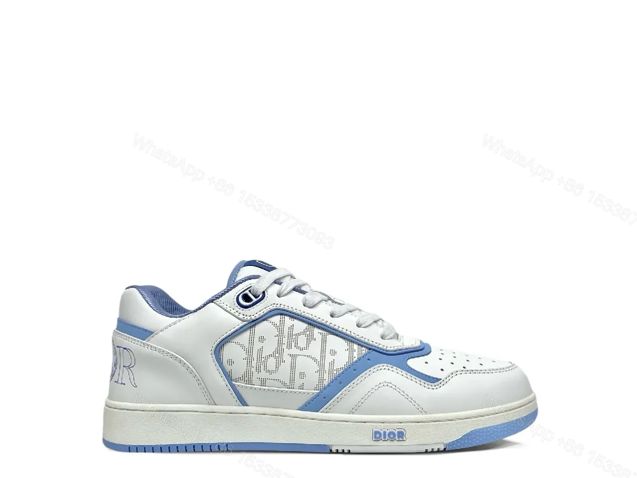 View 3 of Light-Dened Luxe Sneaker: Premium Leather, Designer Detailing