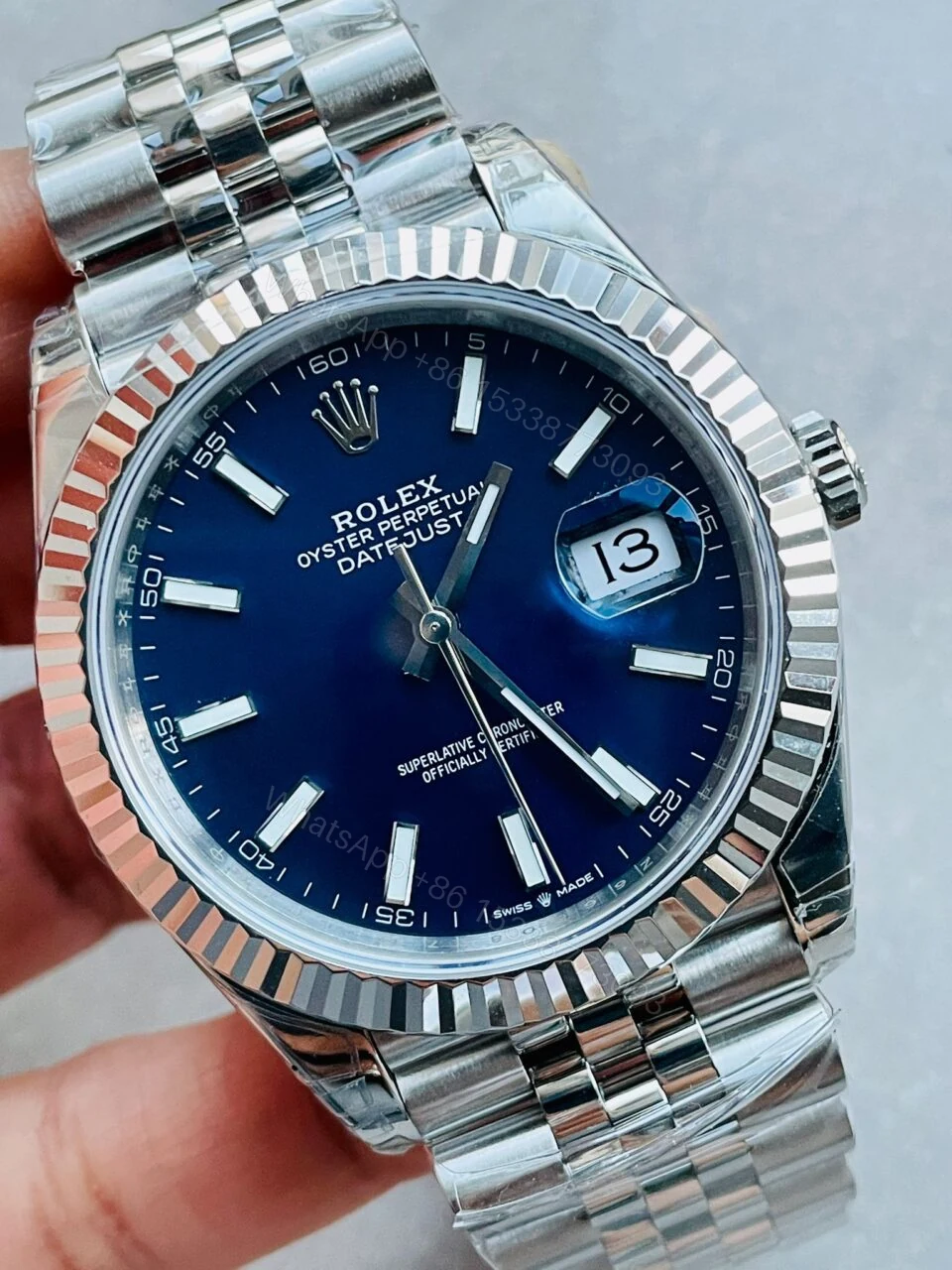 View 3 of VS Factory 1:1 Rolex DateJust 41 SS Best Edition 904L Steel Blue Dial