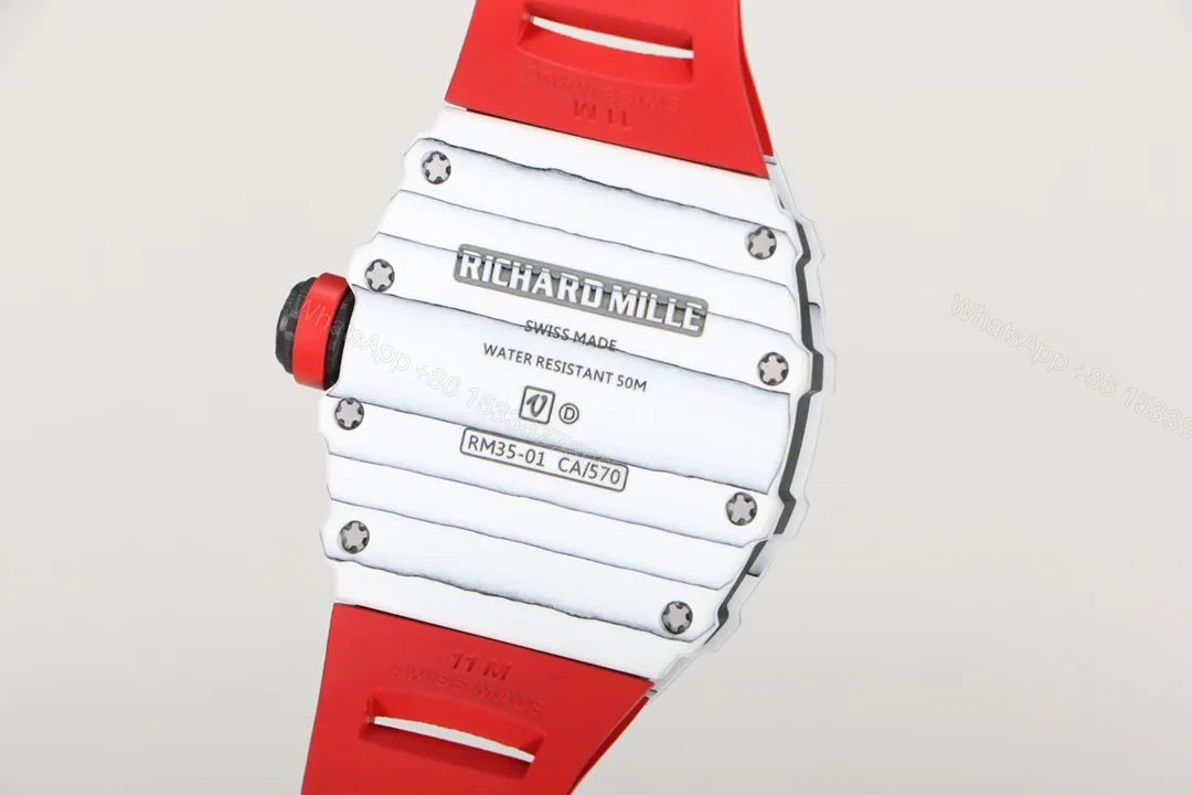 View 5 of Richard Mille RM35-01 NTPT Carbon Fiber RMUL3 White Gemstone Suspension Men’s Watch RM35-01-NTPT-WGEM-RM3