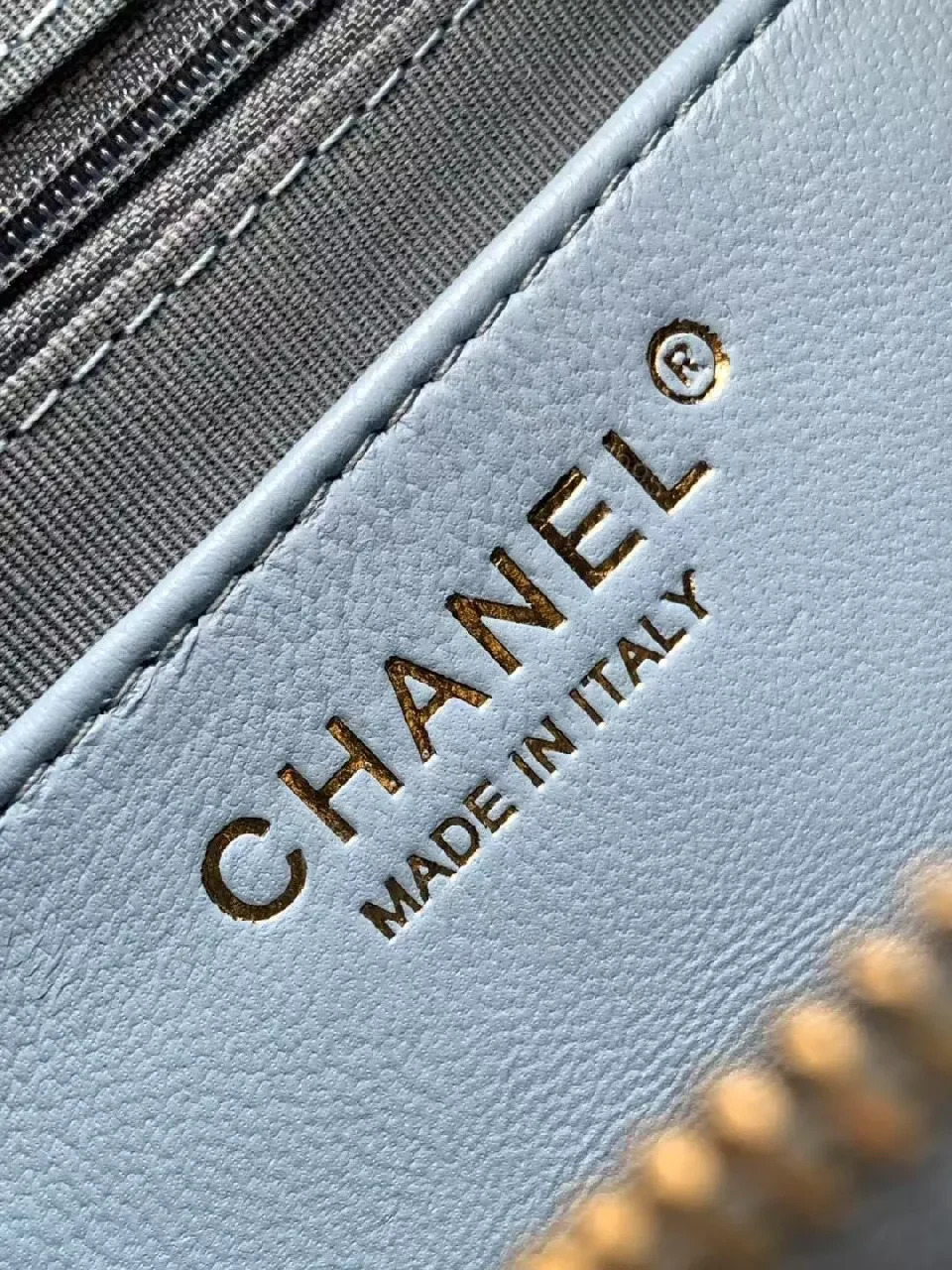 View 9 of Denim-Blue Quilted Flap Bag: Everyday Luxe