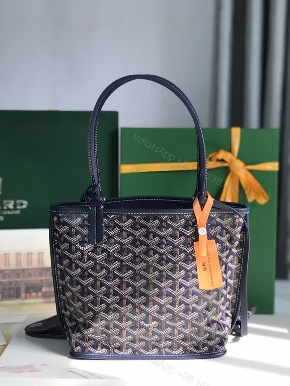 View 7 of Chic Navy Tote + Pouch Set: Designer-Influenced, Everyday Luxe