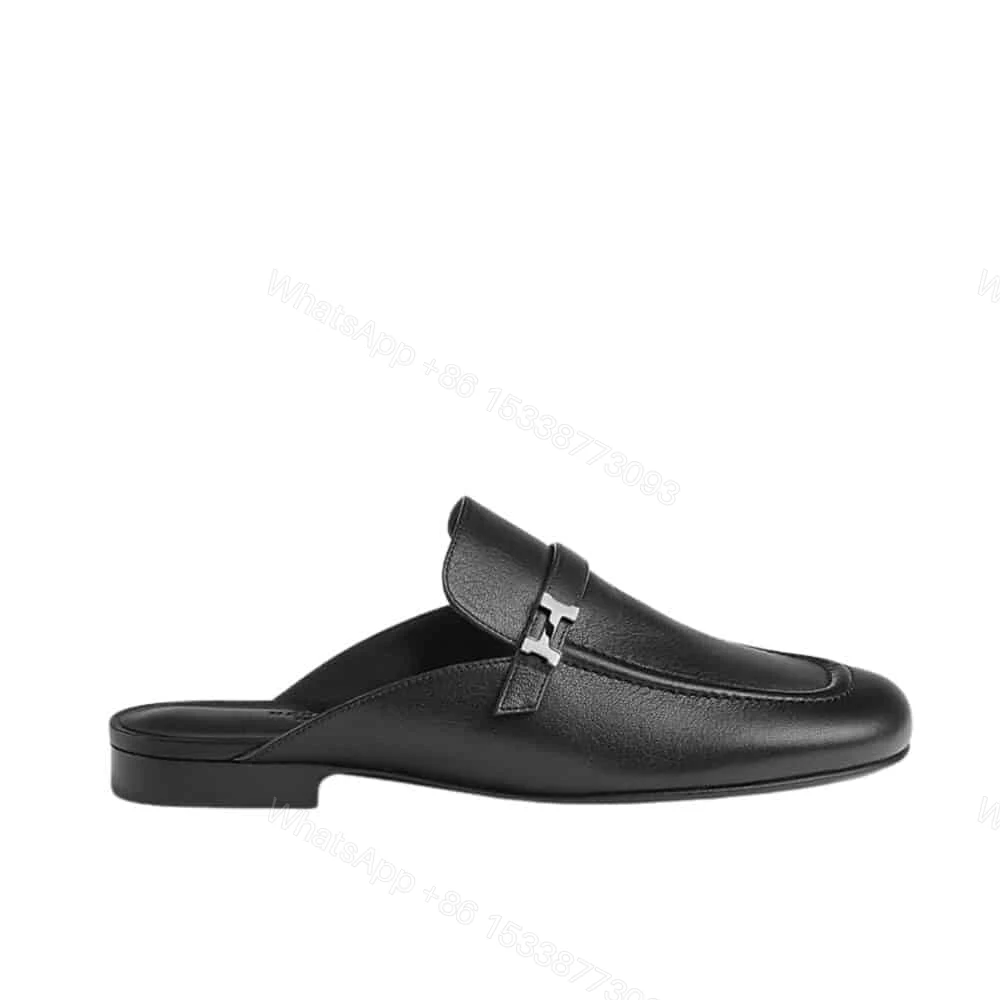 View 6 of HERMES LENA MULE BLACK H241037Z 02350