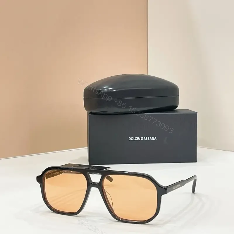 Black Frame Sunglasses Glossy Plastic Oversized Rectangular Amber Lens Sunglasses — view 1