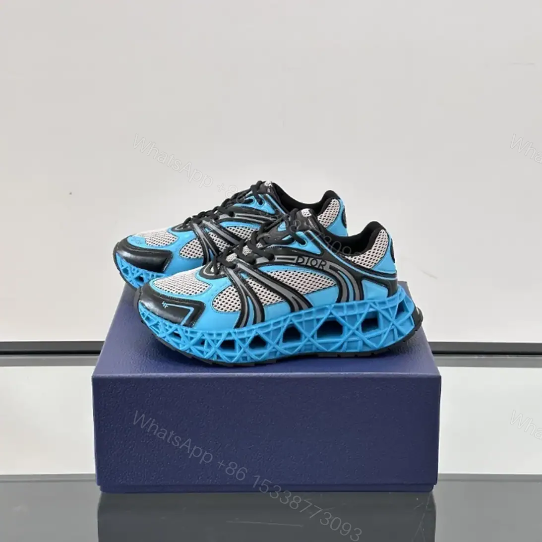 View 5 of DIOR B35 NXXT-SNEAKERS IN GREY AND BLUE – CD232