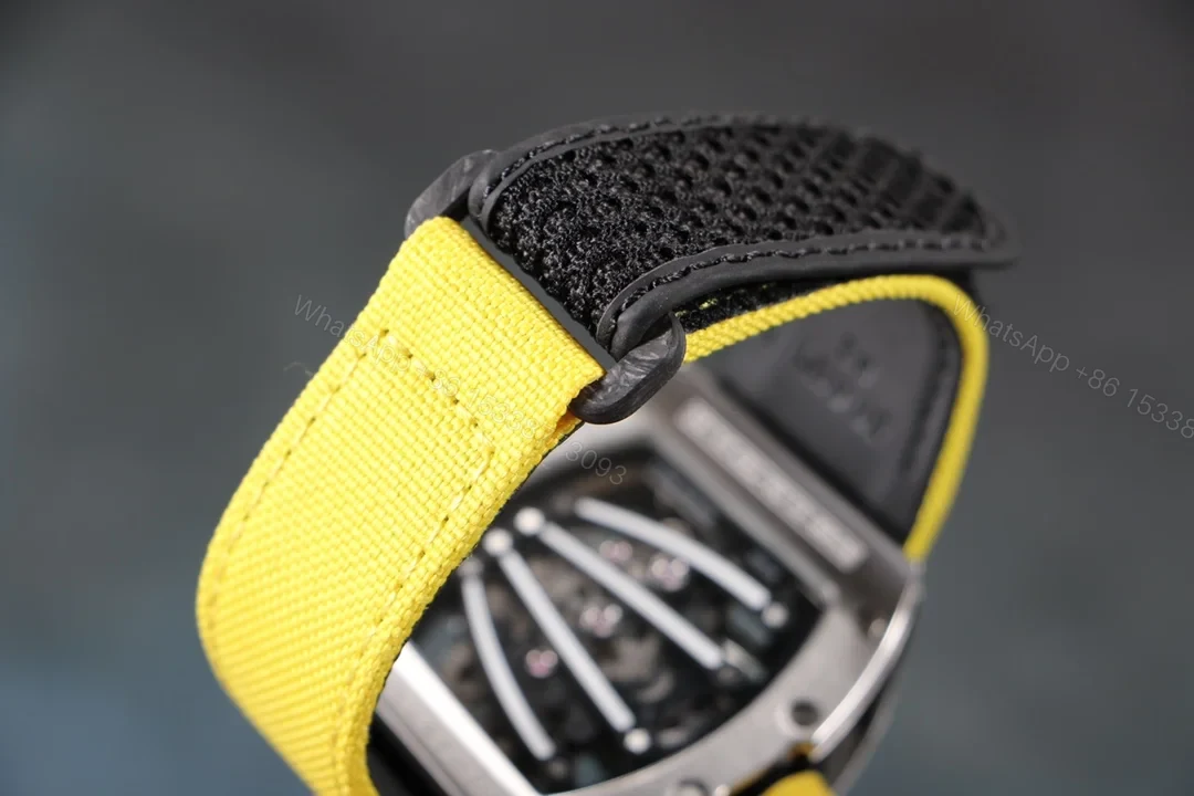 View 8 of Richard Mille RM59-01 T-Diamond Lizard Tourbillon Carbon Fiber Sport Yellow Strap Edition RM59-01-T-DIAMOND-LIZARD-TOURBILLON -01