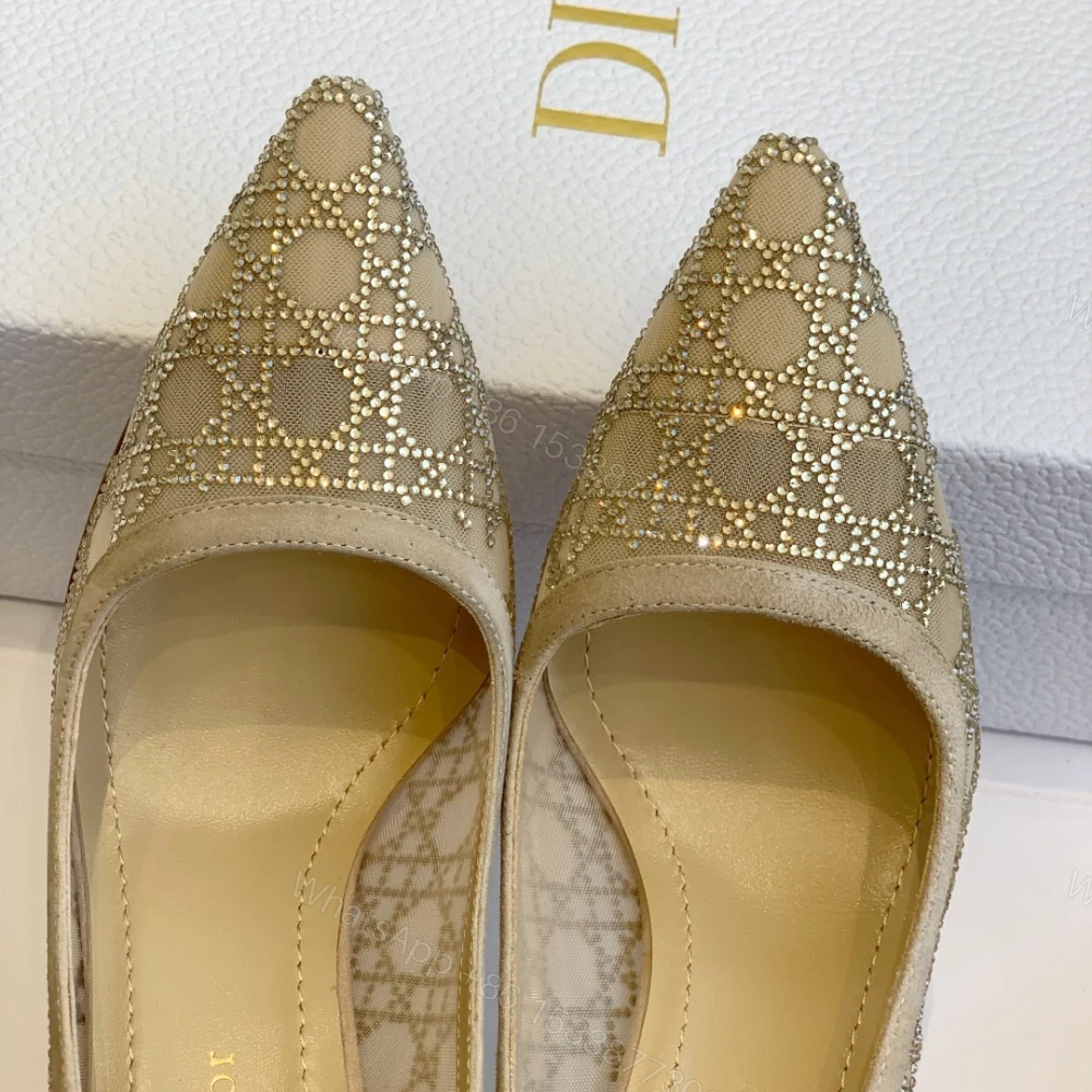 View 5 of 高仿Dior*Capture系列KDG300尖頭燙鑽高踭鞋10CM膚色免檢版
