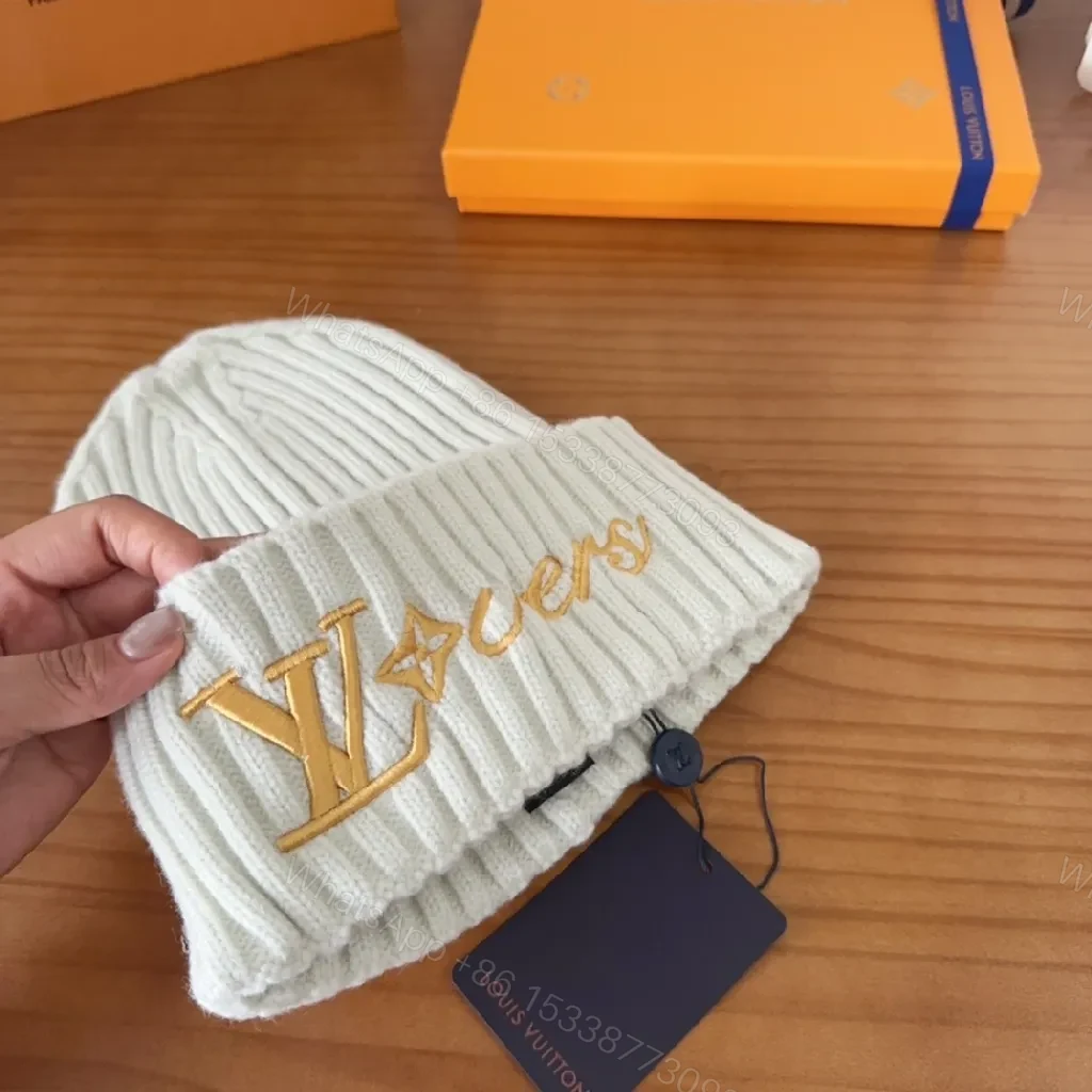 View 4 of Chunky Knit Beanie: Lux Monogram Accent Warmth Cap