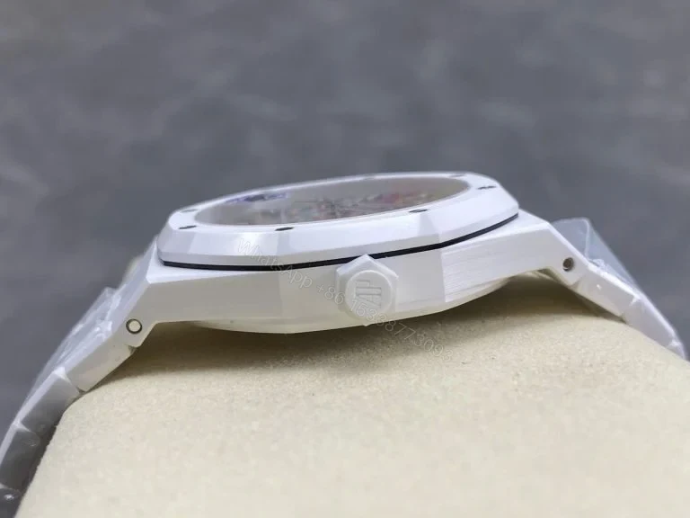 View 6 of Replica AP Royal Oak White Ceramic Celebration Dial 41mm