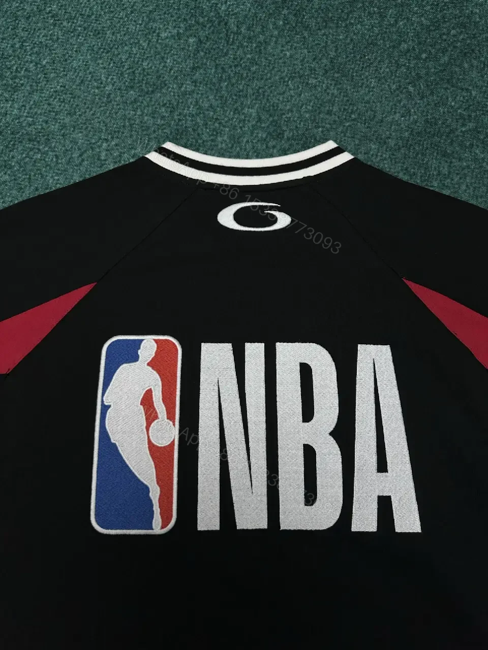 View 11 of Black Polyester Athletic Jersey Bold "BALENCIAGA" 10 T-Shirt