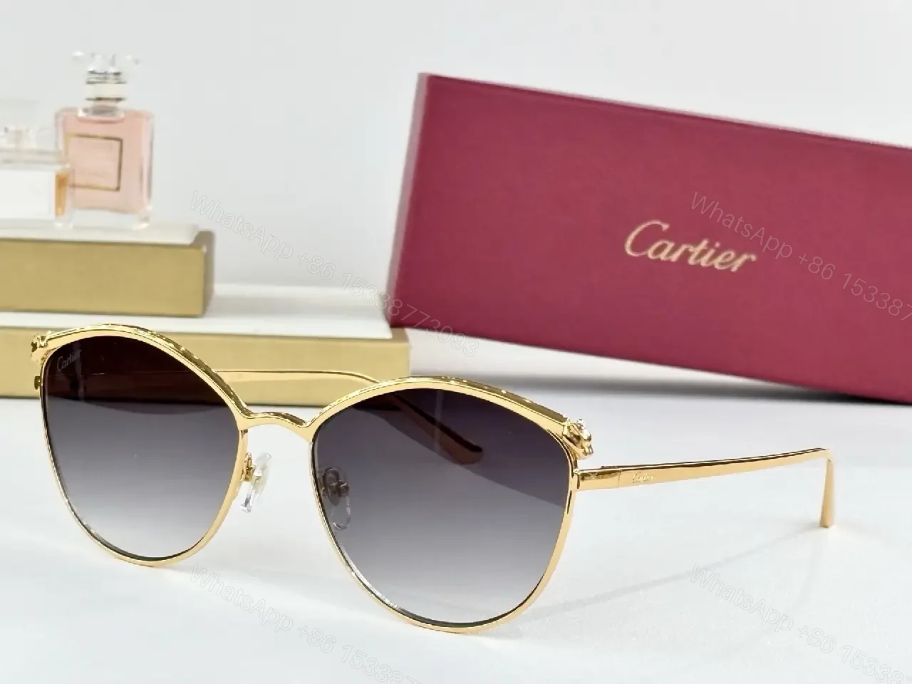 View 8 of Gold-Tone, Polarized Sunglasses, Luxury-Style, Signature Shine, Sunglasses