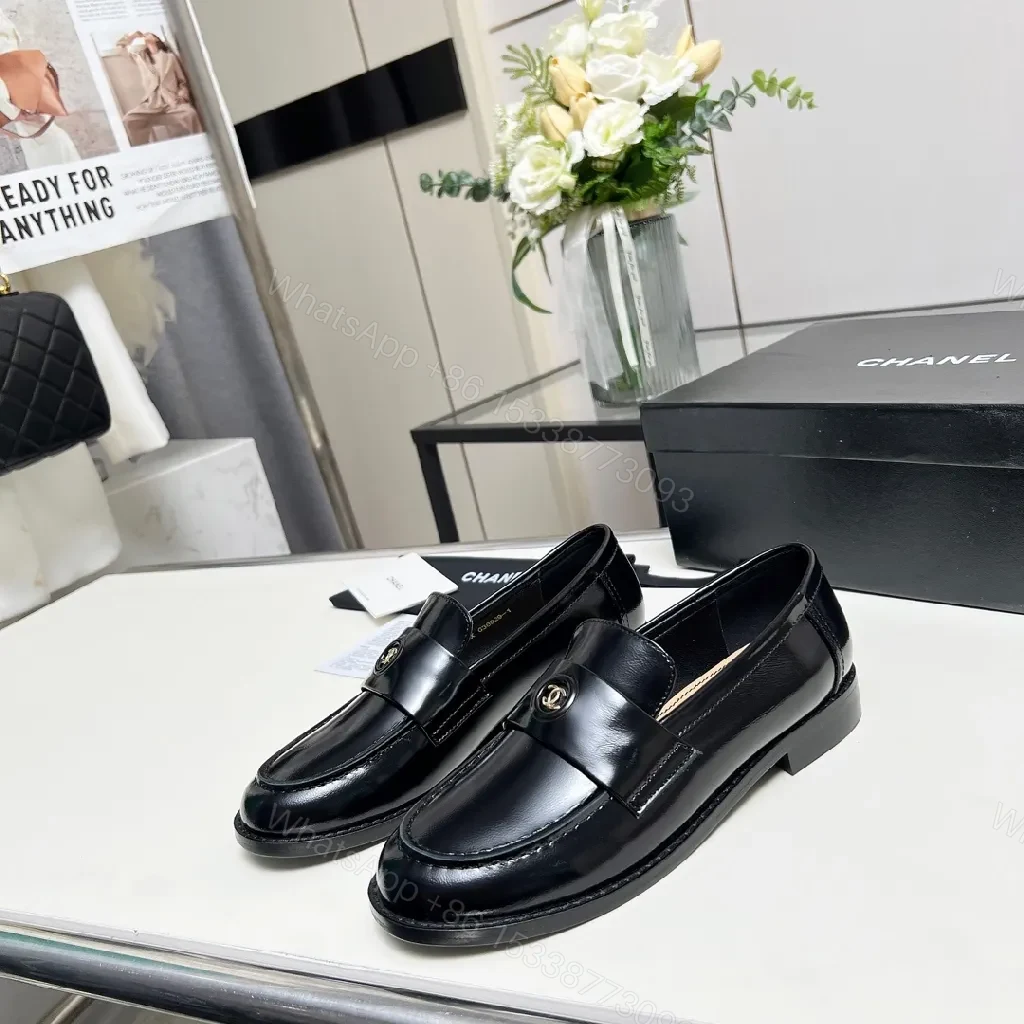 View 2 of Elegant Leather Loafers with Signature Hardware - All-Day Comfort