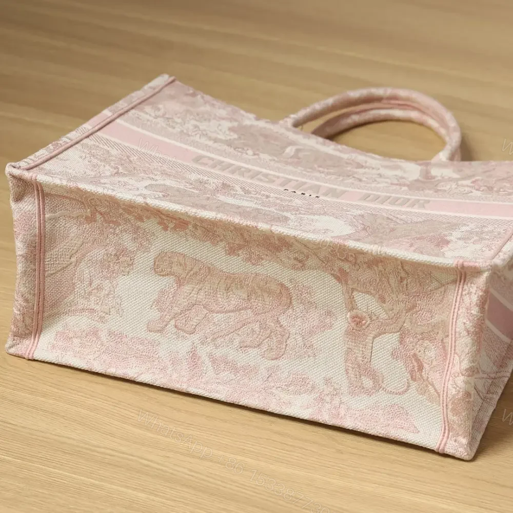View 7 of 高仿Dior*BookTote系列粉色茹伊L手袋