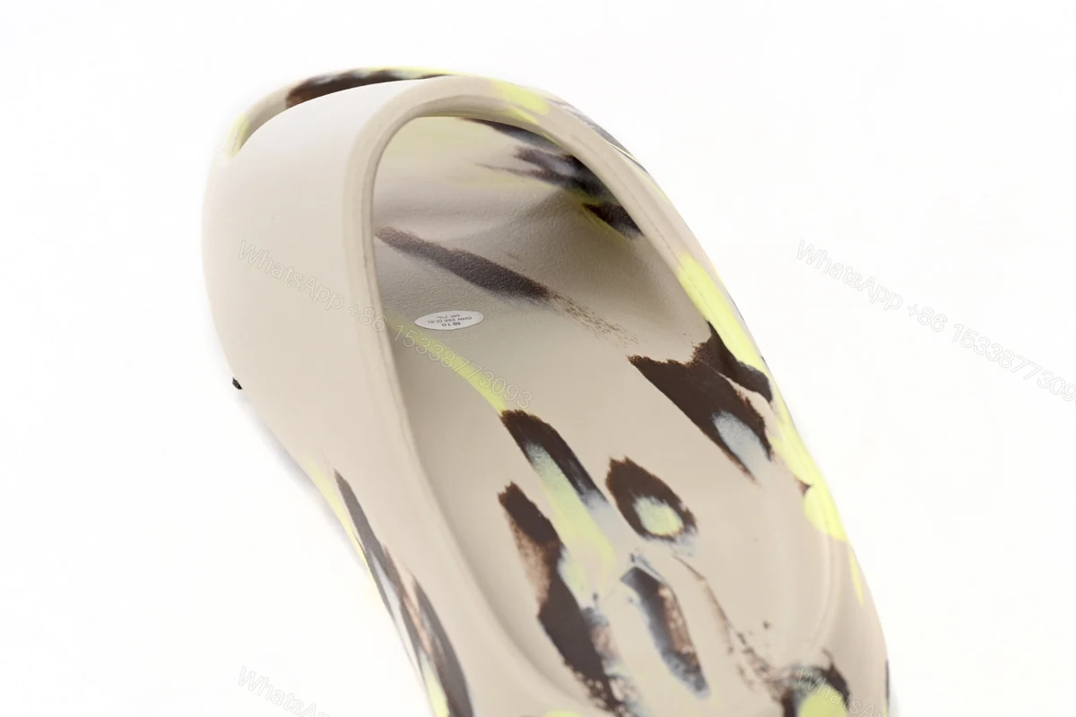 View 9 of adidas Yeezy Slide Enflame Oil Painting Ink Yellow FZ5899