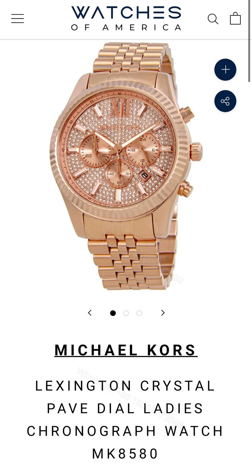 View 2 of Michael Kors Round case