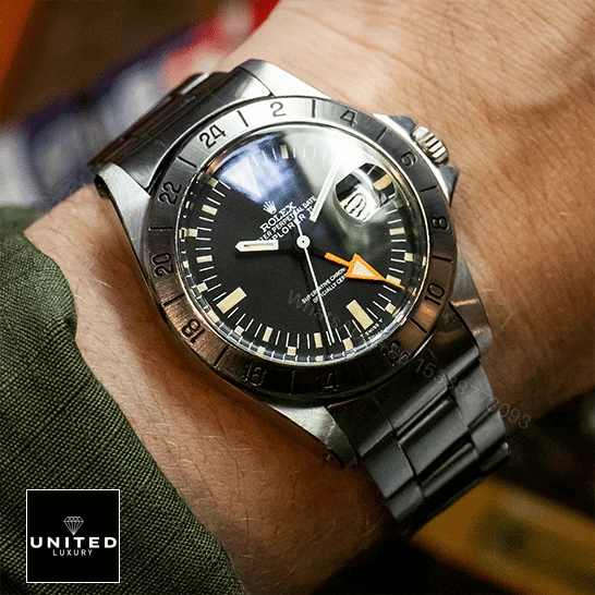 View 8 of Rolex Explorer II 1655 (Antique) Black Dial WARO025 Oyster Replica