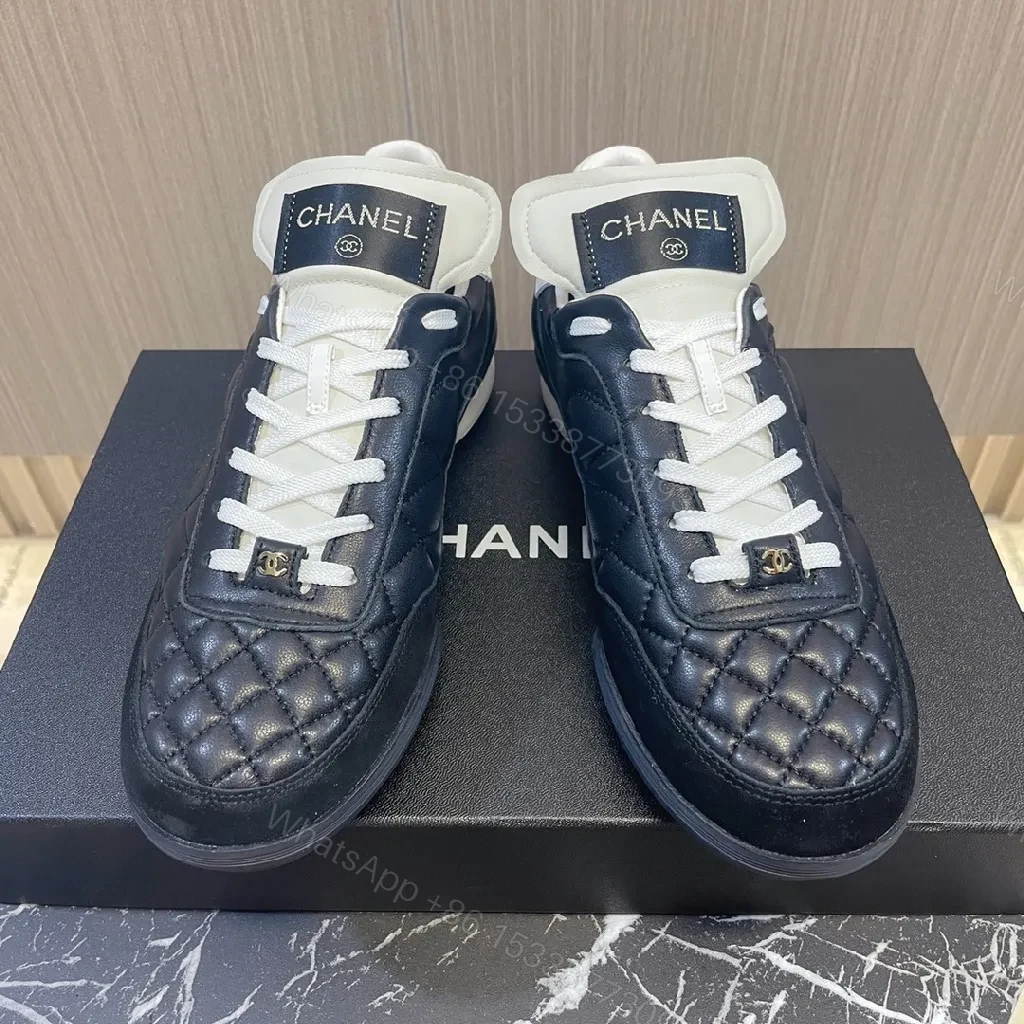 View 7 of Quilted Leather Sneaker – Luxe Couture-Inspired, All-Day Comfort