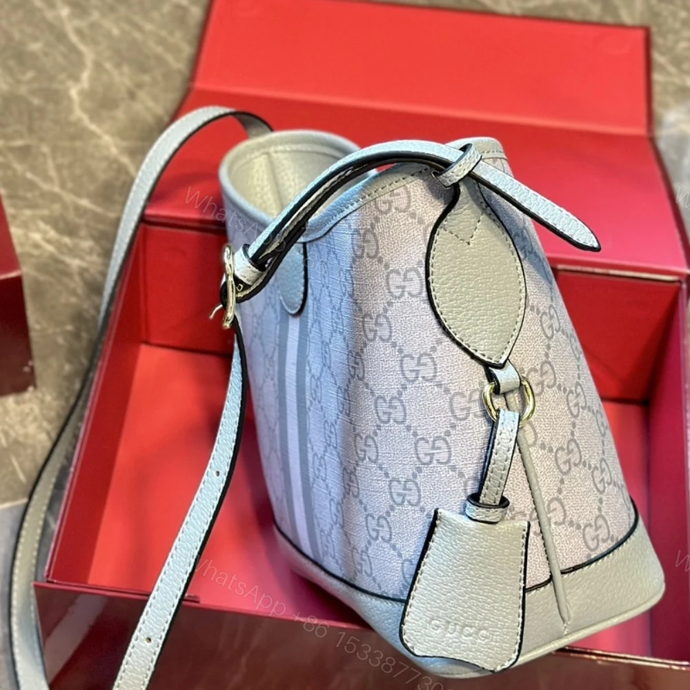 View 5 of Gucci Ophidia Small Tote Bag Dusty Blue 23Cm ‎