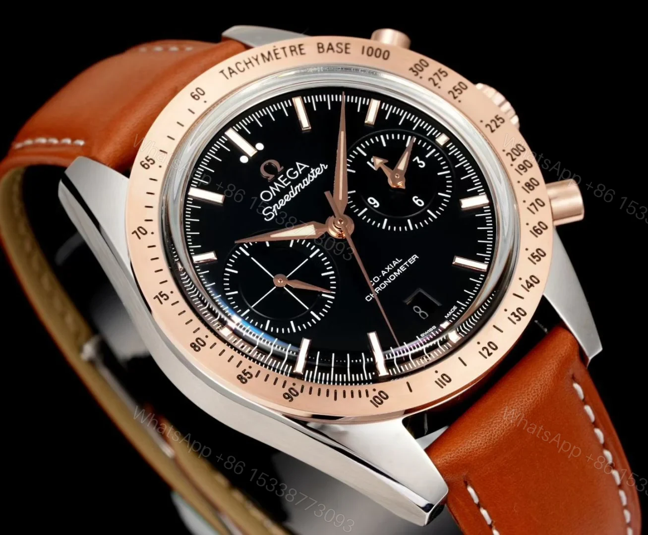 View 3 of Omega Speedmaster 57 Co-Axial Stainless Steel Red Gold Black Dial 331.22.42.51.01.001
