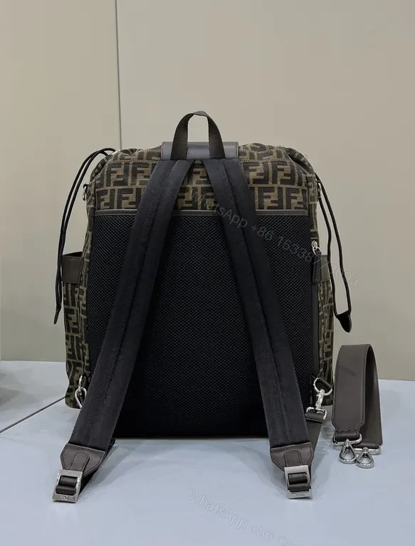 View 4 of Bold Pattern, Quiet Power Backpack: Luxe Fendi-Inspired Everyday Carrier