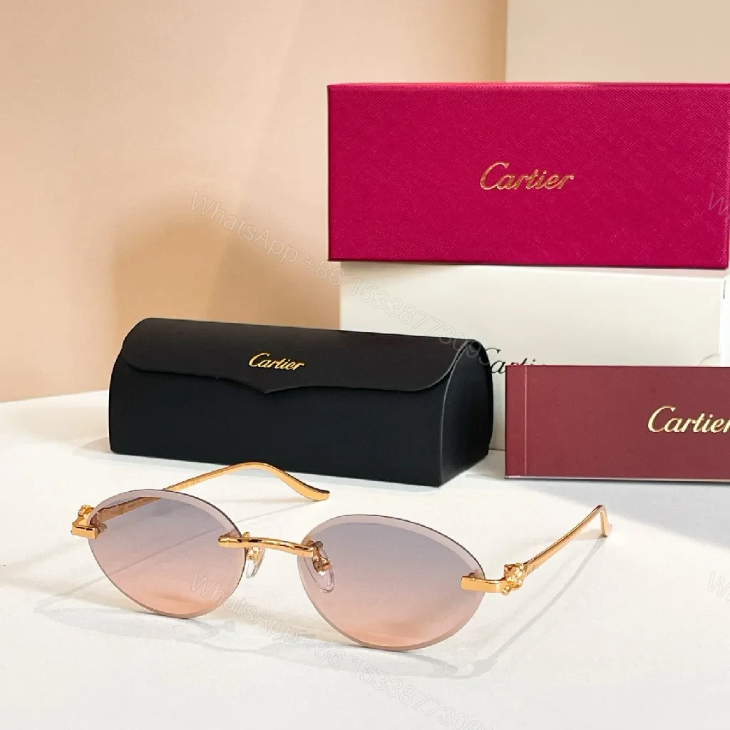 View 8 of Gold-Tone Round Sunglasses with Gradient Lenses, Deluxe Frame, All-Day Comfort