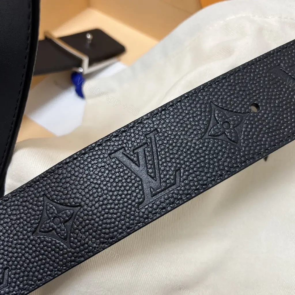 View 4 of Refined Leather Belt – Monogram Buckle, Everyday Luxury Belt