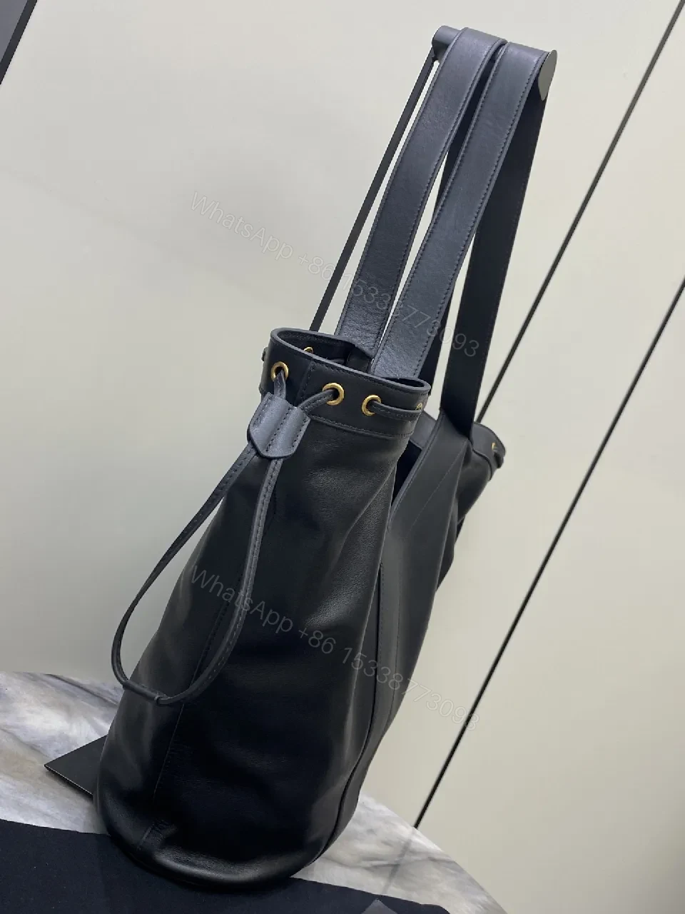 View 4 of V-Neck Bold Tote: Sculpted Leather, Everyday Luxury