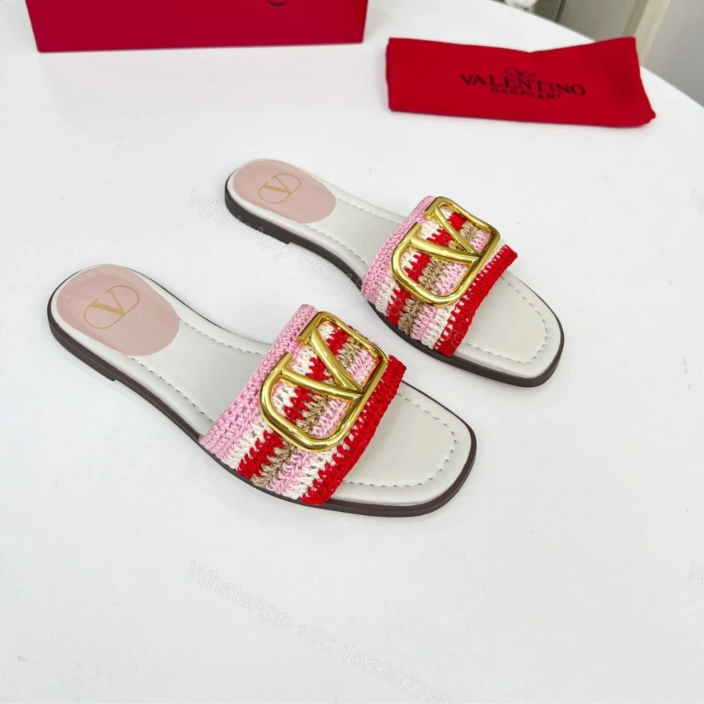 View 2 of VALENTINO VLOGO SIGNATURE SLIDE SANDAL PINK