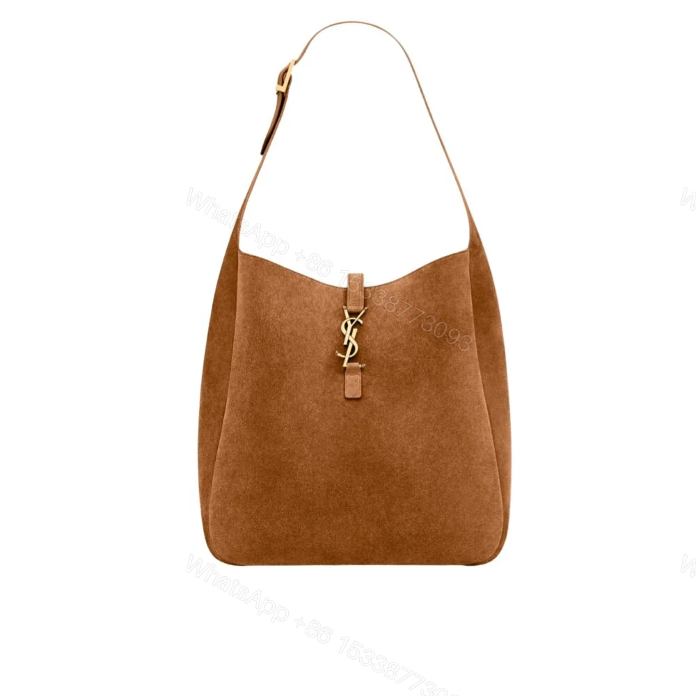 Saint Laurent Le 5 À 7 Supple In Suede Golden Brown 24Cm — view 1