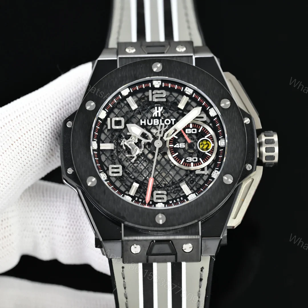 Hublot Big Bang Ferrari Titanium F4 Replica 42MM Premium RG-HUBLOT-BB-FERRARI-TI-42 — view 1