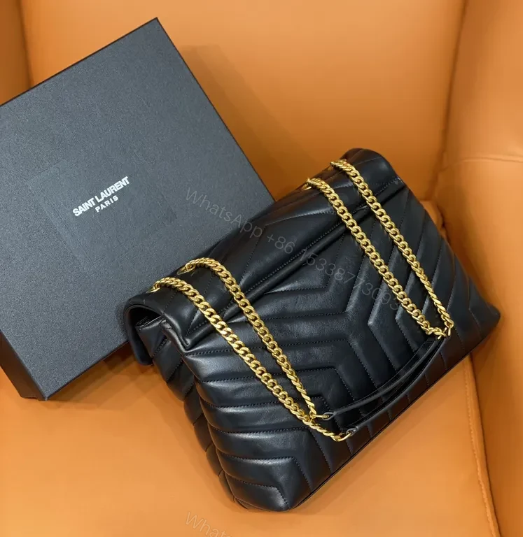 View 4 of Chic Chevron Quilted Leather Bag â€“ YSL-Inspired Elegance