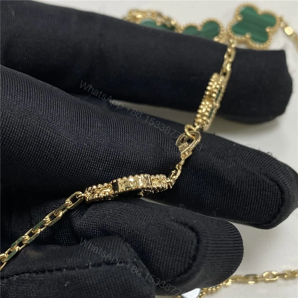 View 5 of Van Cleef Arpels Green Vintage Necklace 10 Motifs VCARO3QJ00