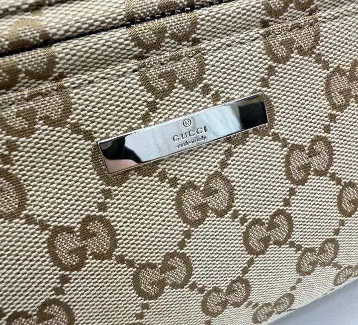 View 7 of Gucci Tag Sand and Dark Brown Backpack