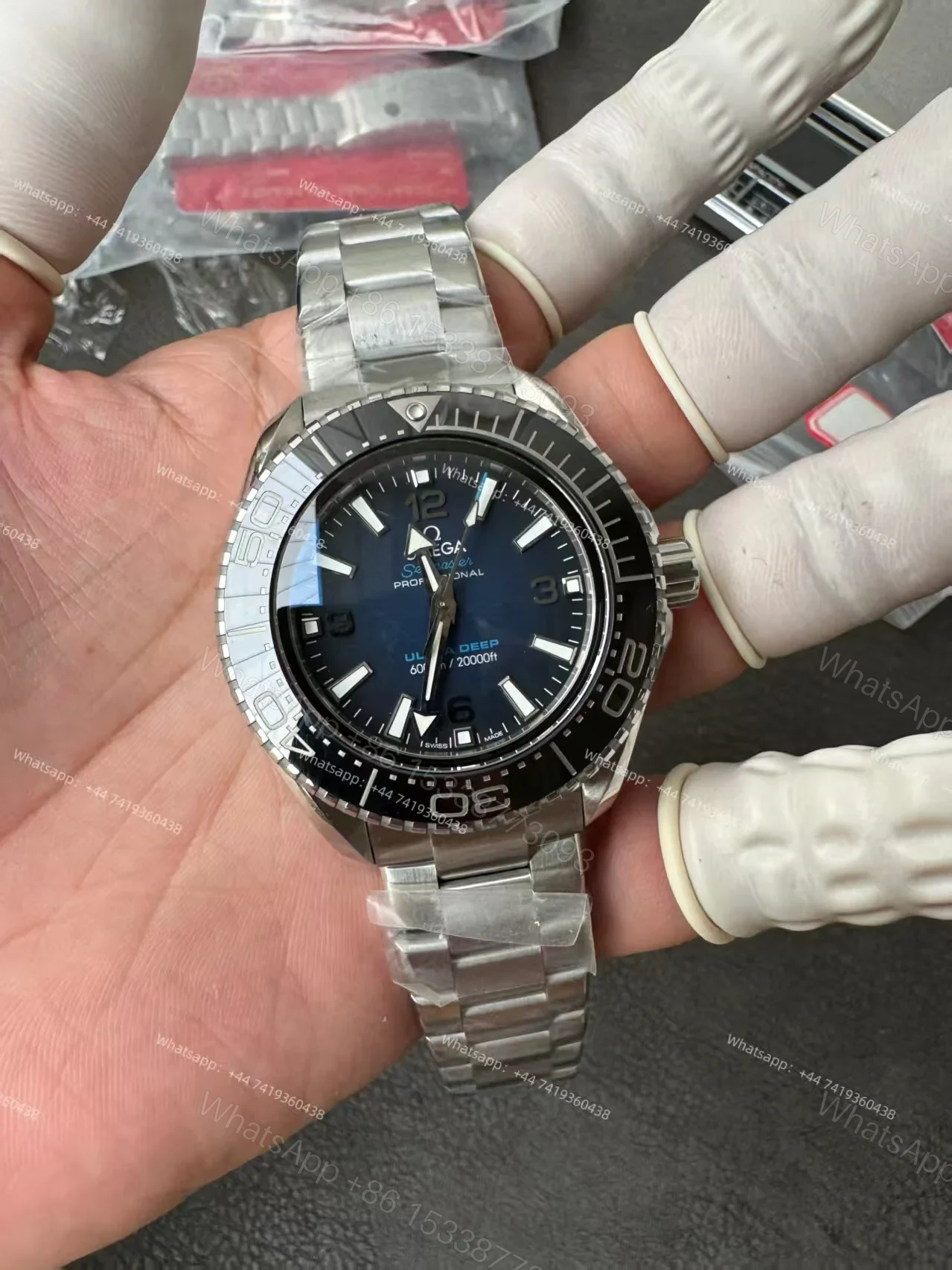 View 3 of Omega Super Clone Seamaster Ocean Planet 6000M 45.5 MM 215.30.46.21.03.001