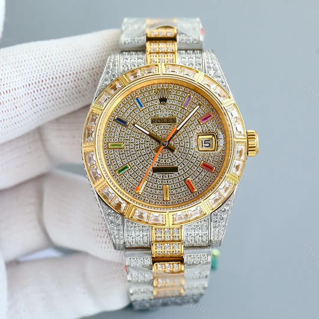 Best Rolex Datejust Full Diamon 41MM President Bracelet Edition RG-DATEJUST41-FULL-DIAMOND-TT — view 1