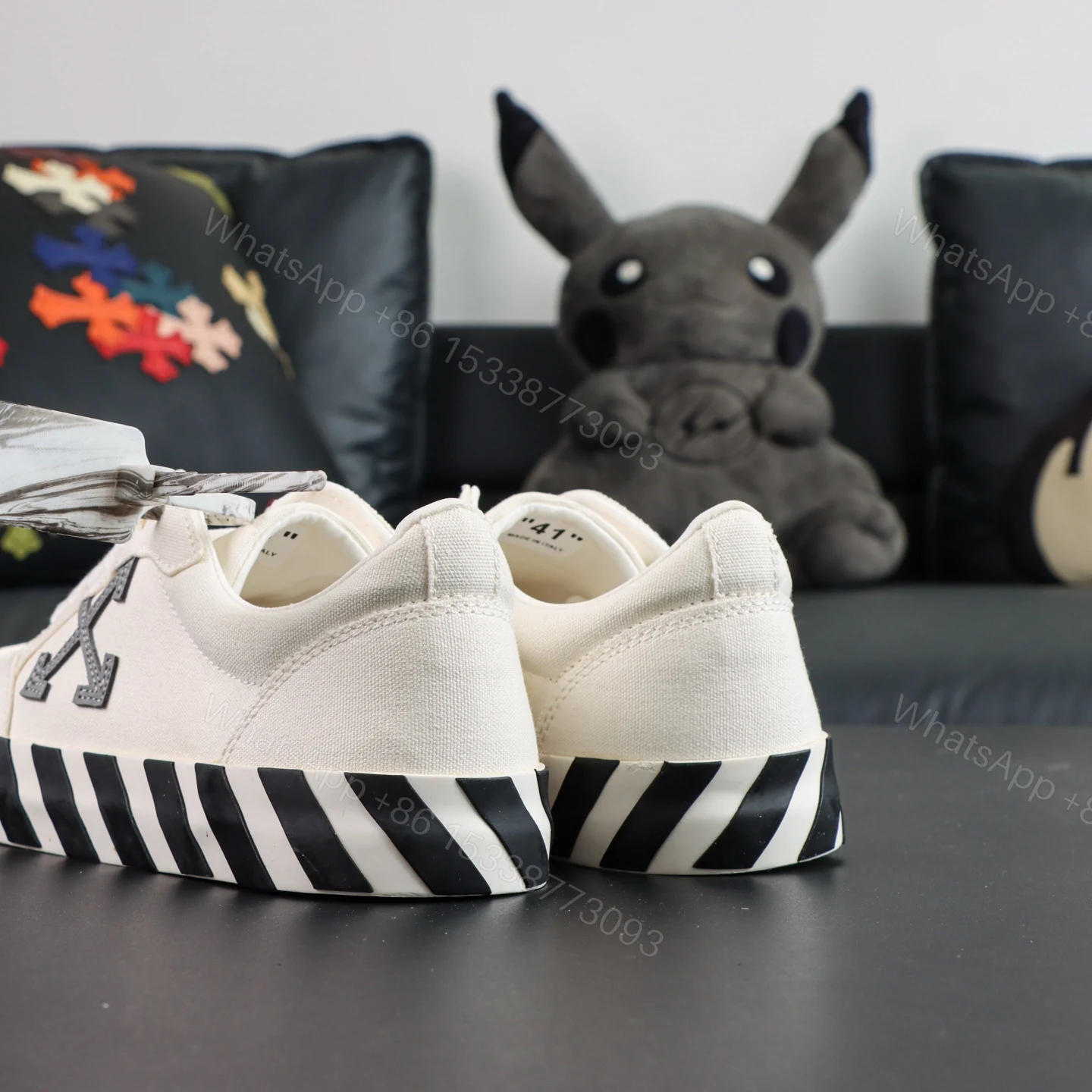 View 6 of Off White Low Vulcanised White Grey