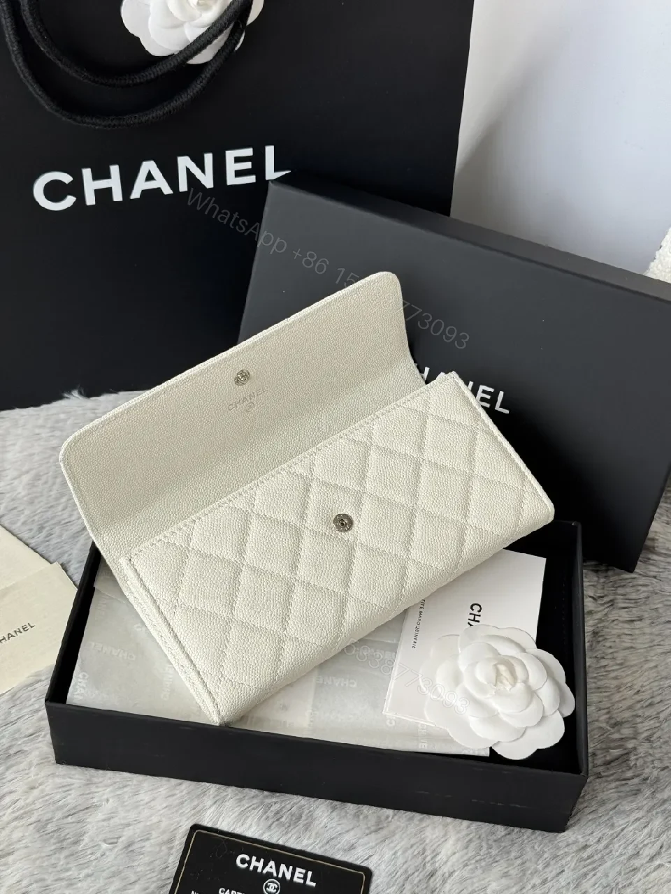 View 5 of Quilted Luxury Wallet: Subtle CC Hardware, Timeless Style