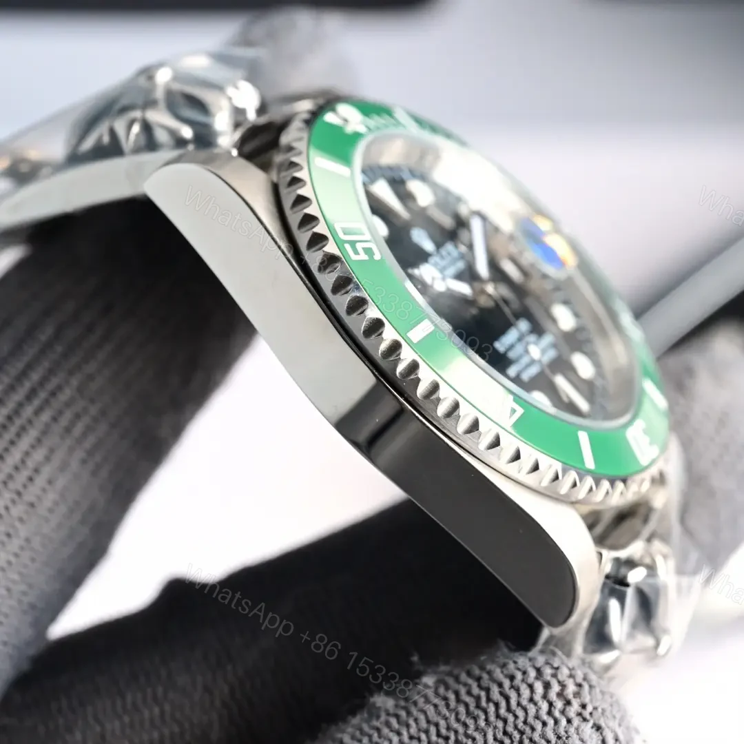 View 7 of Exclusive hulk submariner replica 40MM Croheart Bracelet Edition RG-HULK-SUB-40MM-CROHEART-GRN