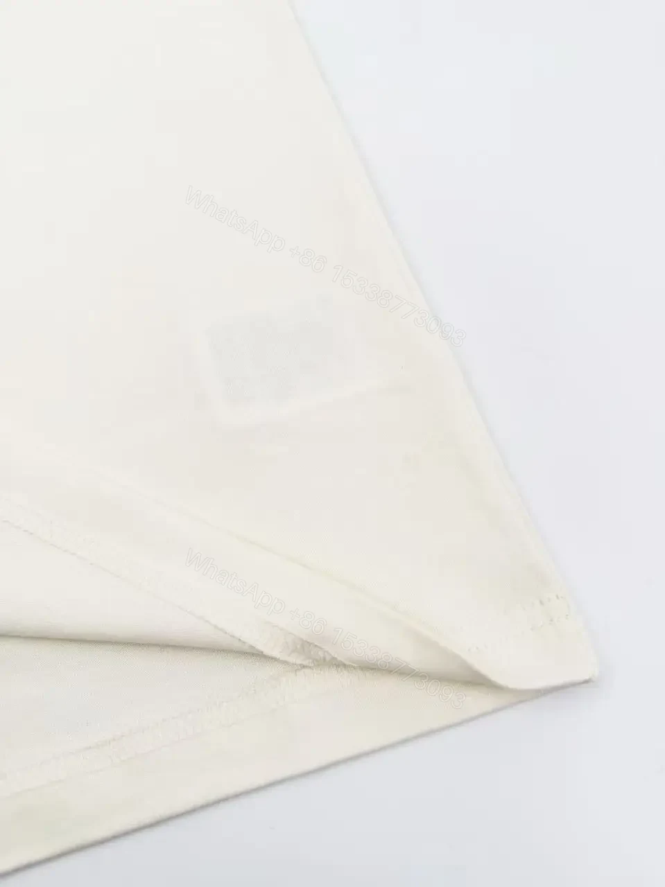 View 7 of Off-White Cream Short-Sleeve Crew-Neck Tee with Chest Emblem