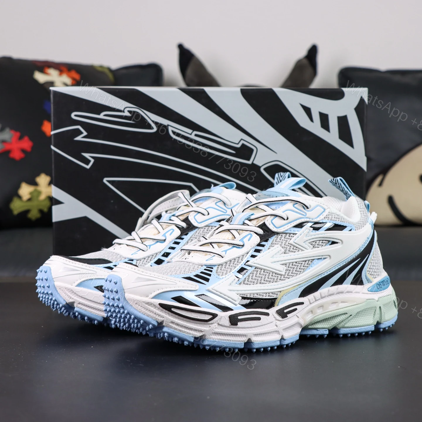 Off White Be Right Back Sky Blue — view 1