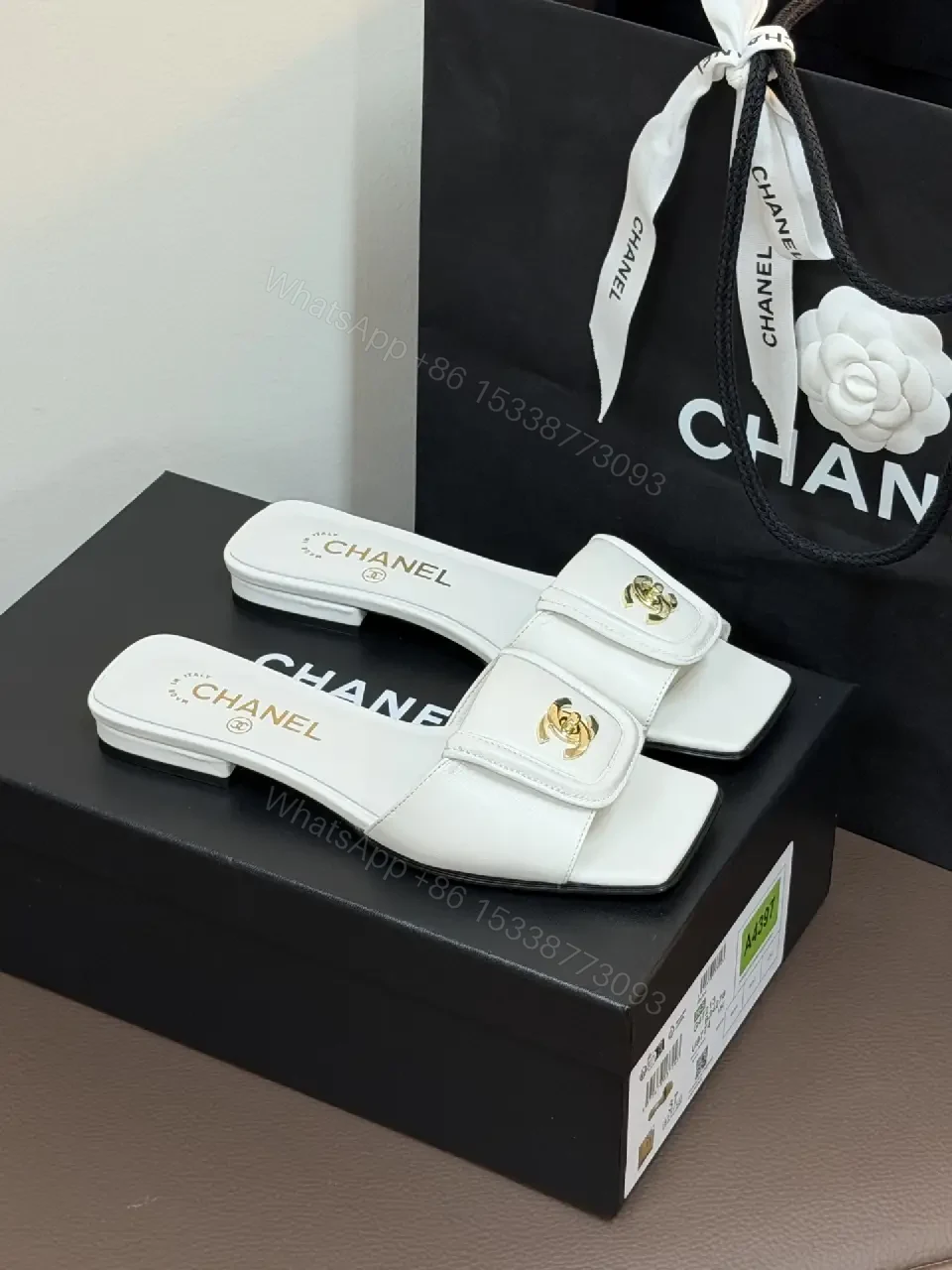 View 6 of White Leather Sandals, Minimalist Chic, Two-Strap, Comfort-Driven, Sandals